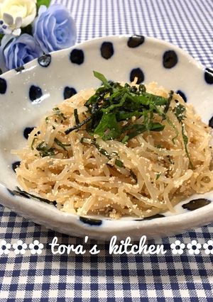 糖質オフ☘️白滝パスタ（大葉明太）-レシピのメイン写真