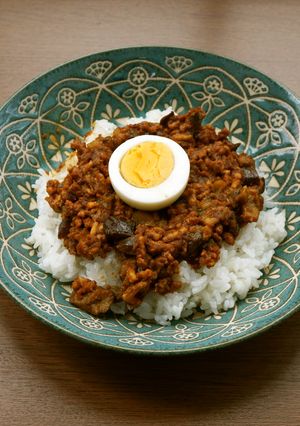 レンジで、ナスと鶏ミンチのキーマカレー-レシピのメイン写真