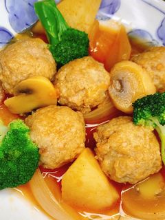 【病院】肉団子トマト煮【給食】-レシピのメイン写真