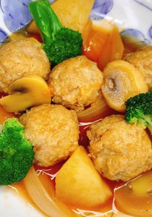 【病院】肉団子トマト煮【給食】-レシピのメイン写真