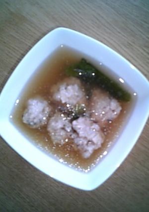 ヘルシー☆鶏団子のお吸い物-レシピのメイン写真