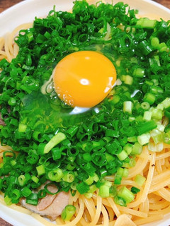 鰹の漬けのネギだく和風パスタ-レシピのメイン写真