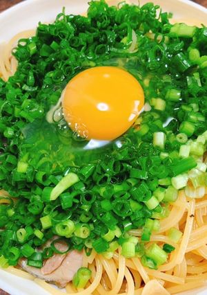 鰹の漬けのネギだく和風パスタ-レシピのメイン写真