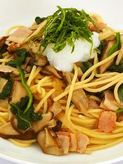 椎茸とベーコンの和風パスタ-レシピのメイン写真