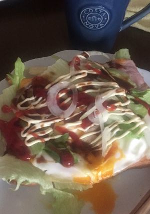 ベーコンエッグトースト-レシピのメイン写真