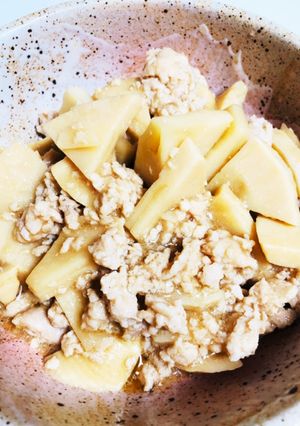たけのこと鳥ミンチで簡単炒め煮-レシピのメイン写真