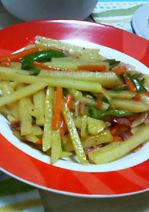 じゃがいものシャキシャキ炒め-レシピのメイン写真