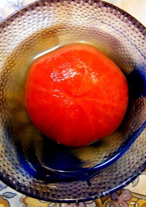 砂糖漬け真ん丸トマトをニンマリ食べよっ-レシピのメイン写真