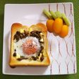 【朝食に最適♪】きのこと卵のトースト
