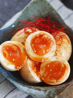 激うまピリ辛味噌のやみつき味玉♡麻薬卵-レシピのメイン写真