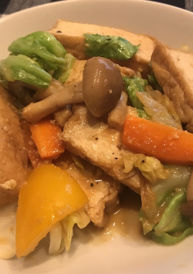 ご飯がすすむ　厚揚げの味噌炒め-レシピのメイン写真