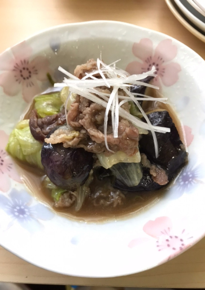 牛肉となすとレタスの牡蠣ソース炒め-レシピのメイン写真