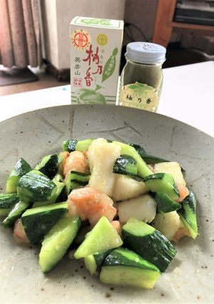 きゅうりとイカ＆エビのゆずこしょう炒め☆-レシピのメイン写真