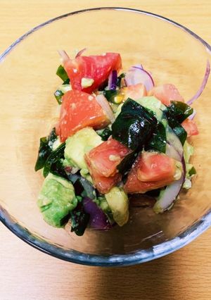 アボカドとトマトのポン酢サラダ-レシピのメイン写真