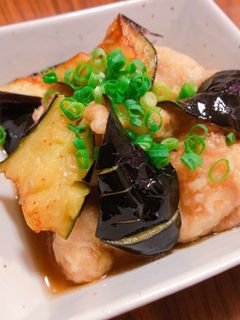 鶏と茄子の揚げだし-レシピのメイン写真