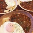 目玉焼きのっけ夏野菜カレー