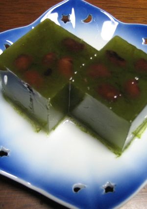 簡単♪グリンティーの寒天-レシピのメイン写真