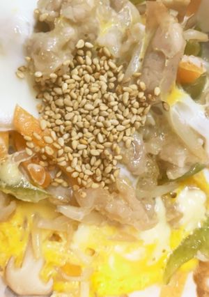 全てレンジ味噌カツ丼味豚平焼き風-レシピのメイン写真