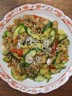 ズッキーニと豚肉の炒め物-レシピのメイン写真