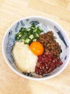子供も食べたい!ネバネバ丼-レシピのメイン写真
