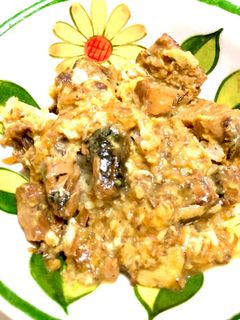5分で出来る!サバ缶の卵とじ丼-レシピのメイン写真