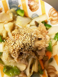 全てレンジ大根豚こまトンテキ味青椒肉絲風-レシピのメイン写真