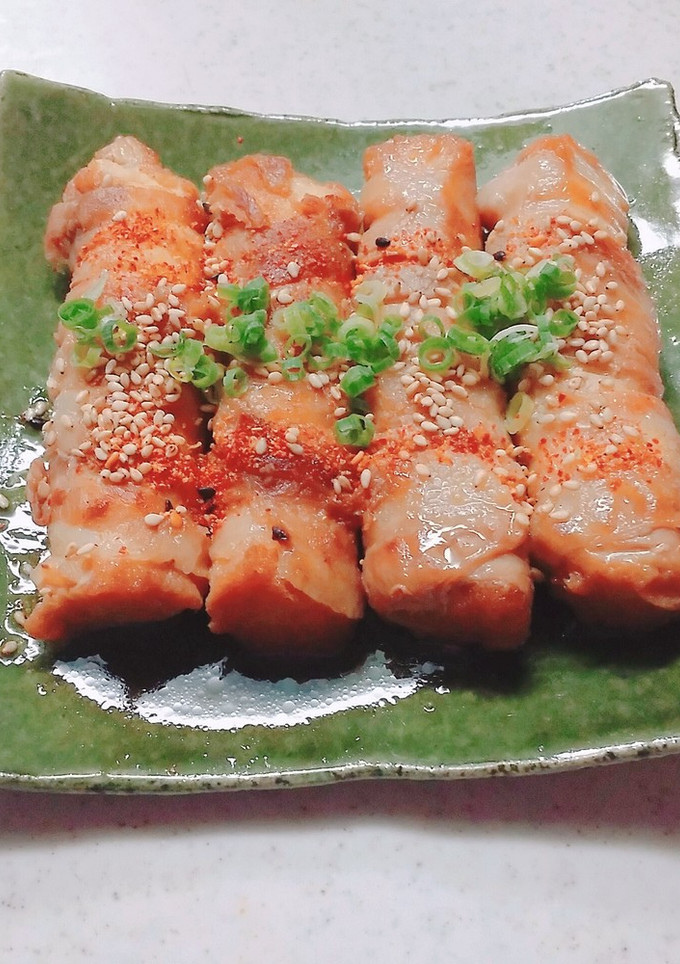 ♪厚揚げ豚バラ巻き♪-レシピのメイン写真