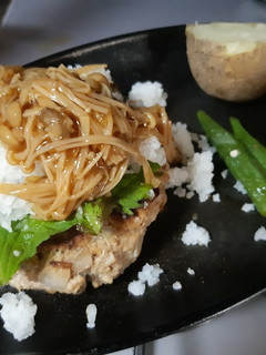 なめ茸としそと大根おろしのせハンバーグ-レシピのメイン写真