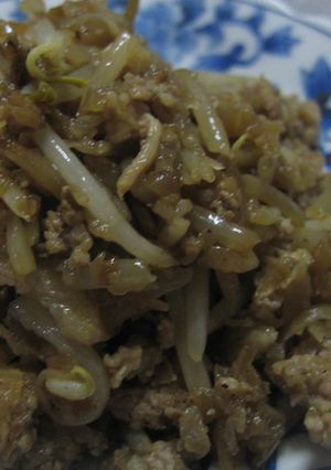 ひき肉ともやし炒め-レシピのメイン写真
