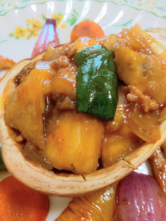 白茄子のアジアン麻婆茄子焼き野菜添え-レシピのメイン写真