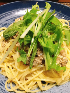 サバ缶と市販のレモンソースでパスタ-レシピのメイン写真