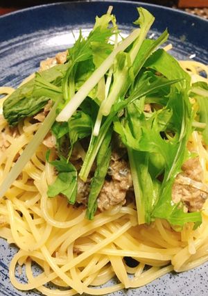 サバ缶と市販のレモンソースでパスタ-レシピのメイン写真
