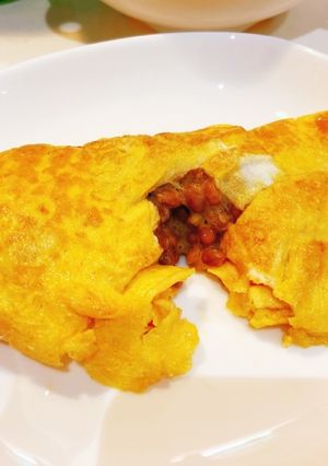 簡単☆納豆オムレツ-レシピのメイン写真