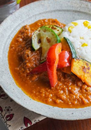 野菜ポークカレーとバターコーンライス-レシピのメイン写真