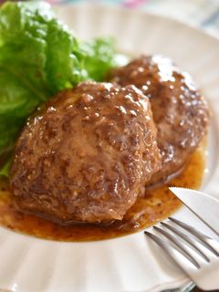 粒マスタードの照り焼きハンバーグ-レシピのメイン写真