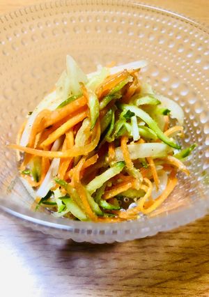 5分！塩麹とすりごまの「ぱくぱくサラダ」-レシピのメイン写真