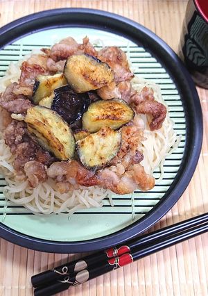 １００倍美味しい冷やし中華になすと豚肉-レシピのメイン写真