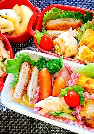 息子と娘のお弁当'20.7.3-レシピのメイン写真