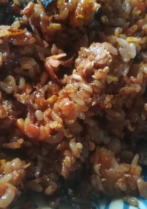 余った梅酒の梅でチャーハン-レシピのメイン写真