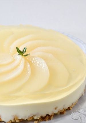和梨のレアチーズケーキ　ＪＡにいがた南蒲-レシピのメイン写真