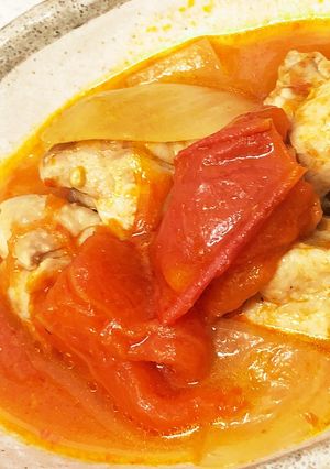鶏肉とトマトのスープ煮-レシピのメイン写真