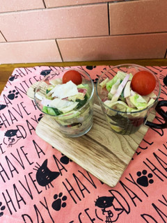 簡単爽やかなバルサミコのサラダ♪-レシピのメイン写真
