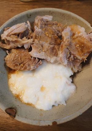圧力鍋で簡単!豚肩ローストロロ丼-レシピのメイン写真