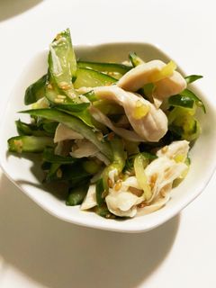 簡単ヘルシー♪ささみときゅうりの和え物-レシピのメイン写真