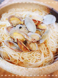 5分で完成!あさり出汁のにゅう麺♪-レシピのメイン写真