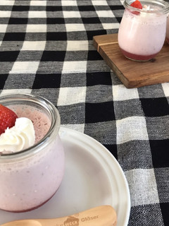 とろとろいちごみるくプリン-レシピのメイン写真