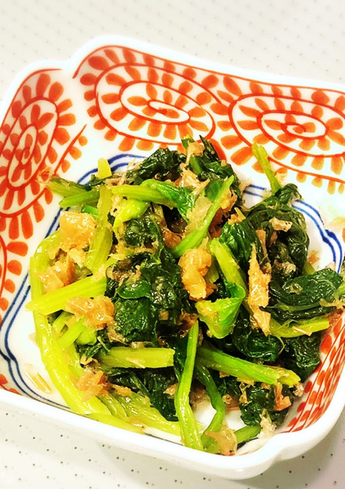 【簡単　時短】ほうれん草の梅肉おかか和え-レシピのメイン写真