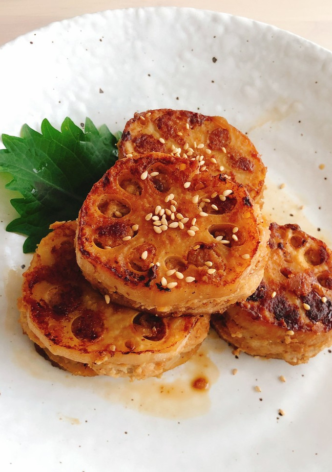 シャキッと美味しい！れんこんの挟み焼き-レシピのメイン写真