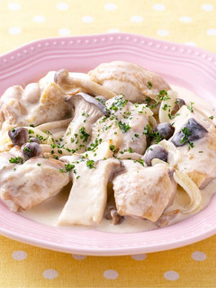 鶏ときのこのクリーム煮-レシピのメイン写真