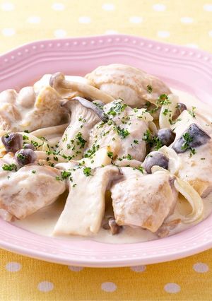 鶏ときのこのクリーム煮-レシピのメイン写真